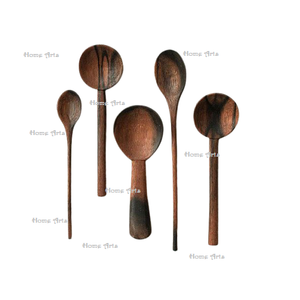 Ensemble de 2 cuillères de tailles différentes, de qualité supérieure, forme personnalisée, ensemble de couverts en provenance d'Inde - Product Image 5
