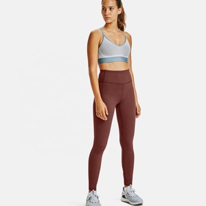 Leggings de sport pour femmes à taille mi-haute en Spandex/Polyester avec poches latérales, extensibles dans quatre directions, respirants, pour le yoga, l'entraînement, la course et les sports - Product Image 6