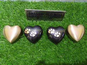 Urne de crémation pour animaux de compagnie en forme de cœur en laiton/urne pour animaux de compagnie/urne de crémation pour animaux de compagnie de haute qualité fournitures funérailles - Product Image 4