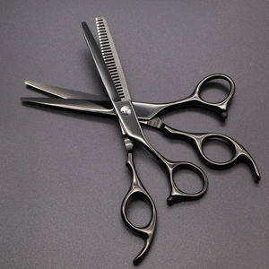 Kit de salón negro, tijeras de descargar populares, peine, juego de tijeras de peluquero, Kit de salón, precio barato - Product Image 5