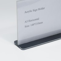 Porte-affiche en acrylique, affiche de Promotion, support de Table en acrylique, porte-affiche