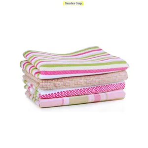 Bulk Quantity Manufacturer of Modern Design Cotton Canvas Custom Kitchen Towels for Wholesale Purchase...