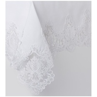Fabricant de nappe blanche en dentelle de luxe, nappe en lin de haute qualité, décoration pour maison/hôtel/Restaurant