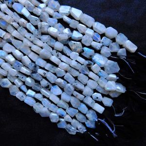 Collier en pierre de lune brute naturelle, pierre précieuse à facettes, améthyste, 3mm, vente en gros, perles - Product Image 5