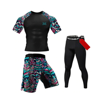Ensemble de sport de compression pour homme Deesha de haute qualité, 7 pièces, séchage rapide, 240g polyester/coton, entraînement MMA arts martiaux adultes