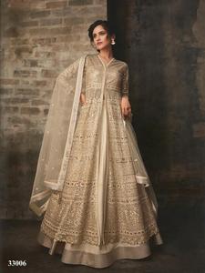 Filet de qualité supérieure de concepteur avec travail de broderie Anarkali Salwar Kameez et Dupatta approvisionnement d'usine en gros - Product Image 2