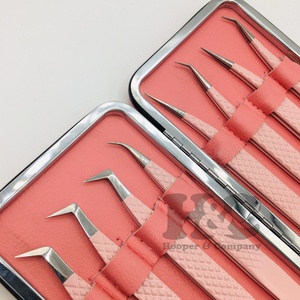 แหนบขนตาปลอมแบบกำหนดเองอย่างยั่งยืนแหนบต่อขนตาปลอมฉลากส่วนตัวทำจากสเตนเลส - Product Image 2