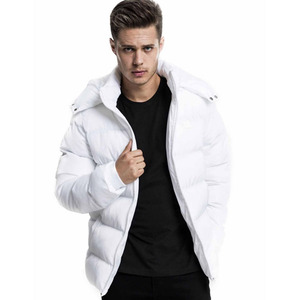 Custom men lightweight stand collar puffer jacket insulated quilted winter coat thermal <b>padded</b> outerwear <b>waterproof</b> windproof - Product Image 3