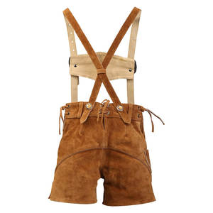 Antique <b>Look</b> Lederhosen Men/ Oktoberfest Lederhosen Bavarian German Real <b>Leather</b> for Sale - Product Image 2