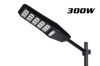 Lampadaire LED extérieur tout-en-un haute luminosité 300W, alimenté par énergie solaire, indice de protection IP68, lumière du jour 6000K, télécommande, éclairage sur poteau