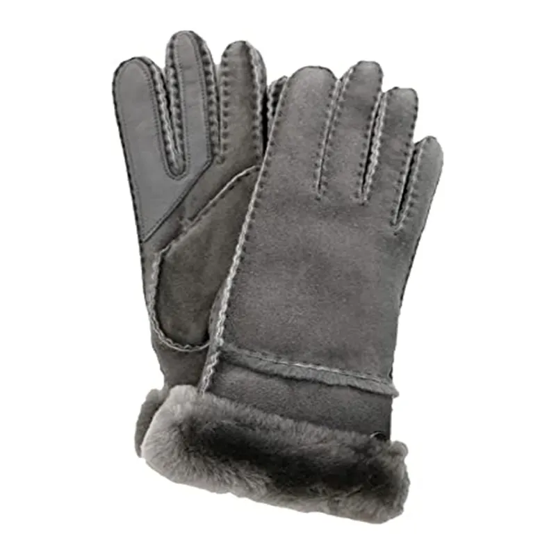 Seamed Tech Water Resistant Sheepskin Gloves Custom Fashion Leather Gloves Unisex Leather Dressing Gloves