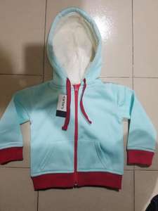 Overrun Apparels, etiquetas de marca para niños, sudaderas con capucha de manga larga para niños con cremallera completa, bolsillo frontal, sudaderas informales de algodón, lote de Stock en Nigeria - Product Image 2