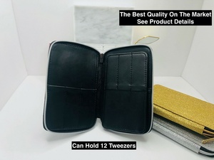 Estuche de pinzas Premium para extensiones de pestañas y almacenamiento de herramientas de maquillaje - Product Image 4