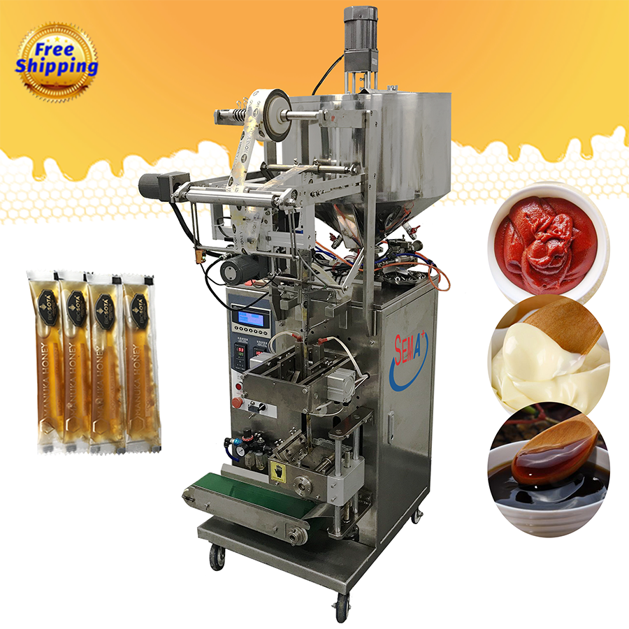 Автоматическая упаковочная машина для медовых пакетов, упаковочная машина для пакетиков из чистого меда