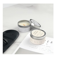 Kostenlose Probe verfügbar Hochzeits geschenk Elegante Kerzen Zinn Bunte Kerze Glas Sojabohnen und Paraffin wachs Duft kerzen