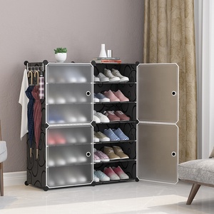 <span class=keywords><strong>Scarpiera</strong></span> Portatile a 8 <span class=keywords><strong>Cubi</strong></span> per Ingresso, Mobiletto Facile da Montare con Design Multistrato - Product Image 5
