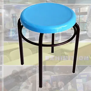 Kunststoff Sitz platte Metall Barhocker Stuhl runden Schul stuhl