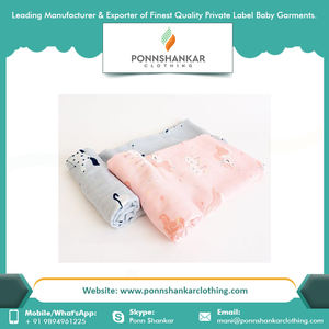 Indian Manufacture Supply Best Quality Breathable Baby Organic Bamboo <b>Swaddle</b> Wrap Custom <b>Muslin</b> <b>Swaddle</b> Blankets - Product Image 3