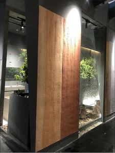 Tuile murale extérieure chinoise populaire 2024, tuile en argile modifiée MCM et matériau en pierre flexible, panneau en terre compactée Ms 580x2400mm - Product Image 4