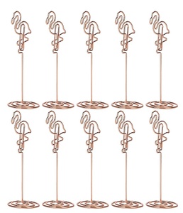 Tarjeta de alambre de diseño de aves de Metal, soporte para fotos, regalo de Navidad para boda, Festival personalizado, decoración de Halloween y Navidad - Product Image 3