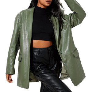 Chaqueta de Motociclista de Cuero PU Acolchada Personalizada para Mujer, con Cinturón, Transpirable e Impermeable, al por Mayor - Product Image 5