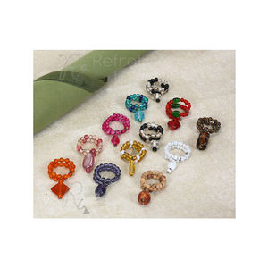 Multi Color <b>Beaded</b> Napkin Rings - Product Image 1