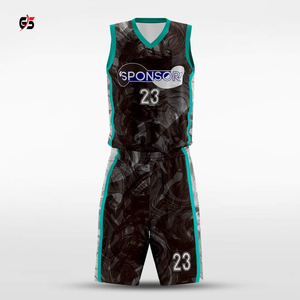 Uniforme de basket-ball haut de gamme, ensemble short de sport unisexe, vêtements en tissu 100% Polyester avec impression personnalisée de haute qualité - Product Image 5