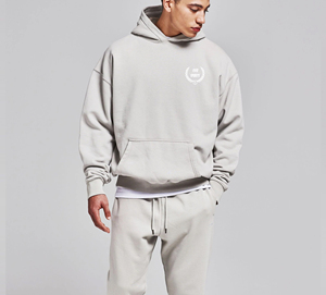 Pulls à capuche de luxe surdimensionnés pour hommes, en coton lourd (20 % polyester, 80 % coton), couleur unie, pour l'hiver, personnalisables, vente en gros - Product Image 6