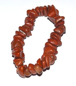 Wholesale <b>Red</b> Agate Chips Stone Silver/Gold Plated Unisex <b>Bracelets</b> - Product Image 1