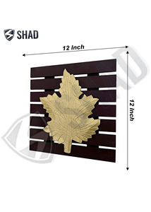 Ensemble de cadre marron artisanal en laiton classique en érable Art mural décoratif pour salon et décoration intérieure - Product Image 2