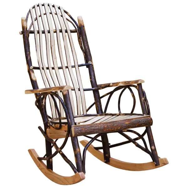 2021 현대 디자인 거실 북유럽 의자 패브릭 좌석 편안한 나무 흔들 의자 레저 안락 의자