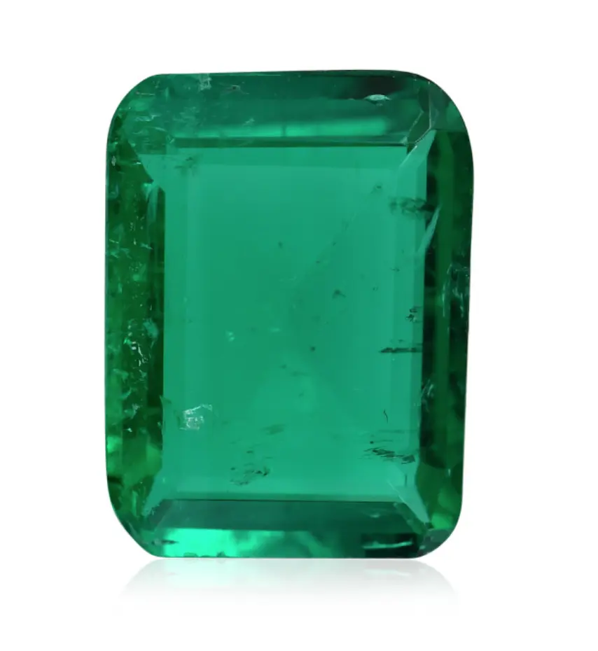 Deluxe สีเขียวโคลอมเบีย Emerald Emerald Shape No น้ำมัน,AGL ได้รับการรับรองหลวมอัญมณีหิน