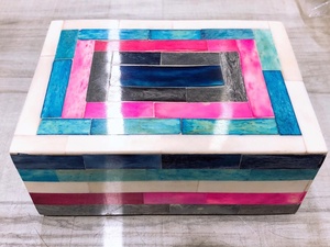 Yellow and <b>Grey</b> Resin Simple Design Jewelry <b>Box</b> Plastic Jewelry Boxes for Decorative and Interior Design in India - Product Image 5