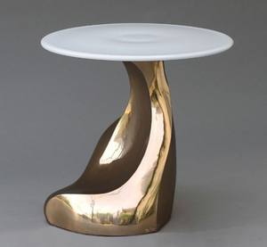 Venta caliente mesa de muebles para el hogar Hotel y restaurante mesa auxiliar decorativa acabado dorado diseño moderno mesa de muebles de metal - Product Image 3