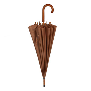 Vintage En Bois Poignée En Forme De Parapluie 16 Os Pluie <span class=keywords><strong>Solide</strong></span> Coupe-Vent Grand Parapluie Hommes Femmes Cadeau <span class=keywords><strong>Parasol</strong></span> - Product Image 4
