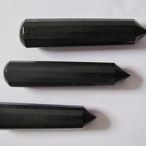 Acheter en ligne Baguettes de massage en tourmaline noire: Baguettes de massage en tourmaline noire à vendre Point de cristal de guérison naturelle - Product Image 1