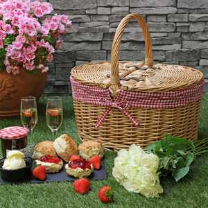 Natural Wicker Basket <b>Rattan</b> <b>Storage</b>- <b>Rattan</b> Basket for Picnic ( [Ws0084587176063] - Product Image 4