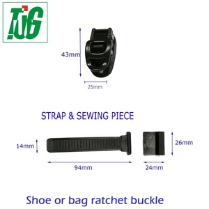 <b>Bike</b> Bag & Shoe Buckle Sets-Metal & TPE Black/Silver Small & Light Outdoor Accessories - Product Image 2