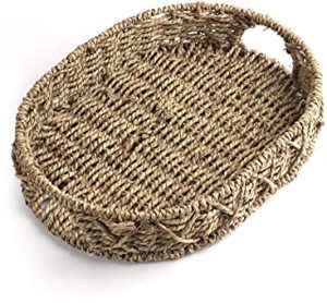 Plateau de service rond en herbe de mer fait main de haute qualité, meilleur prix, panier tissé du Vietnam - Product Image 5