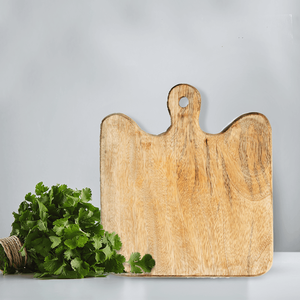 Tablero de servicio de madera de Mango rústico, con Accent pintado azul, 25x41 cm - Product Image 5