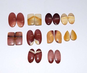 Paire de pierres précieuses pour la fabrication de bijoux, Cabochon naturel Mookite, taille libre, pour bricolage, vente en gros, pièces - Product Image 3