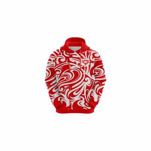 เสื้อมีฮู้ดแบบสวมศีรษะซิปเต็มตัวสำหรับทุกเพศแขนยาวผ้าฟลีซถักโพลีเอสเตอร์ซับลิเมชันสำหรับฤดูหนาวออกแบบใหม่ - Product Image 2