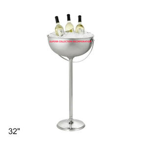 Refroidisseur à vin rond en acier inoxydable, 20 l, sur le support de haute qualité, utilisé et fête de mariage - Product Image 1