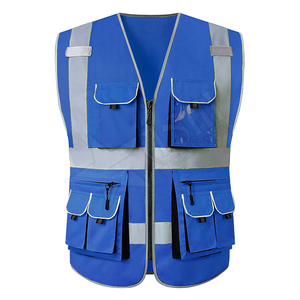 Vente en gros 2020 gilet de sécurité réfléchissant haute visibilité veste haute visibilité avec logo personnalisé - Product Image 6