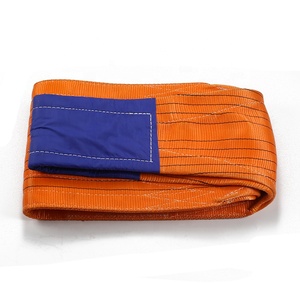 Cinta de Poliéster Laranja com Olhais em Ambas as Extremidades, Material de Segurança, Tipo de Origem, Cinto de Elevação, Transportador de Carga e Suporte - Product Image 3