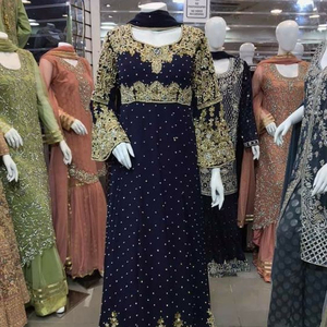 ชุดเดรสยาวลากพื้นสวยปักลายด้วยลูกปัดแก้วคริสตัล,DABKA,ชุดทำงานสำหรับสวมใส่ในงานปาร์ตี้/งานแต่งงาน @ 2022 - Product Image 1