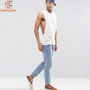 Best Custom Logo Men's Sleeveless Tank <b>Top</b> Solid Black <b>White</b> Breathable Knitted Gym Wear for Sports Workout Fitness Casual Use - Product Image 6