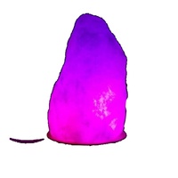 Lampe de sel de l'Himalaya en matériau organique naturel pour la luminothérapie - Style Feng Shui, technique de sculpture, motif d'amour, bien-être et santé