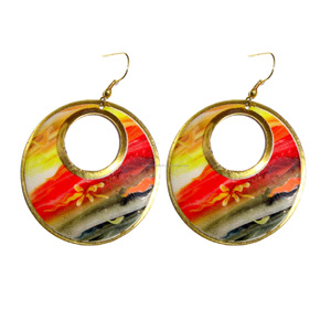 Pendientes coloridos Holi para mujeres y niñas - Product Image 4