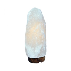 Lampe en sel sculptée 100% pure, biologique, blanche de l'Himalaya, modèle SE-4588, disponible ici, de la meilleure qualité - Sian Enterprises - Product Image 2